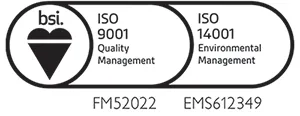 BSI 保証 ISO 9001 および 14001